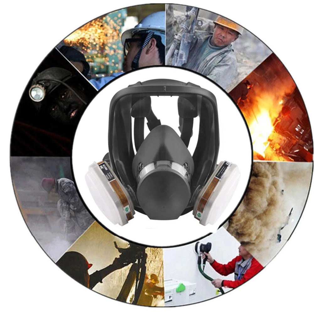  6800 Painting Spray Gas Mask with 2091/6001/6002/60O3/6006 filter for Protection Organic Vapors Pro