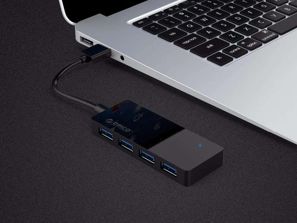 ORICO HC4-U3 Mini 4 порта USB 3,0 концентратор для ноутбука U диск Портативный хаб адаптер для телефона