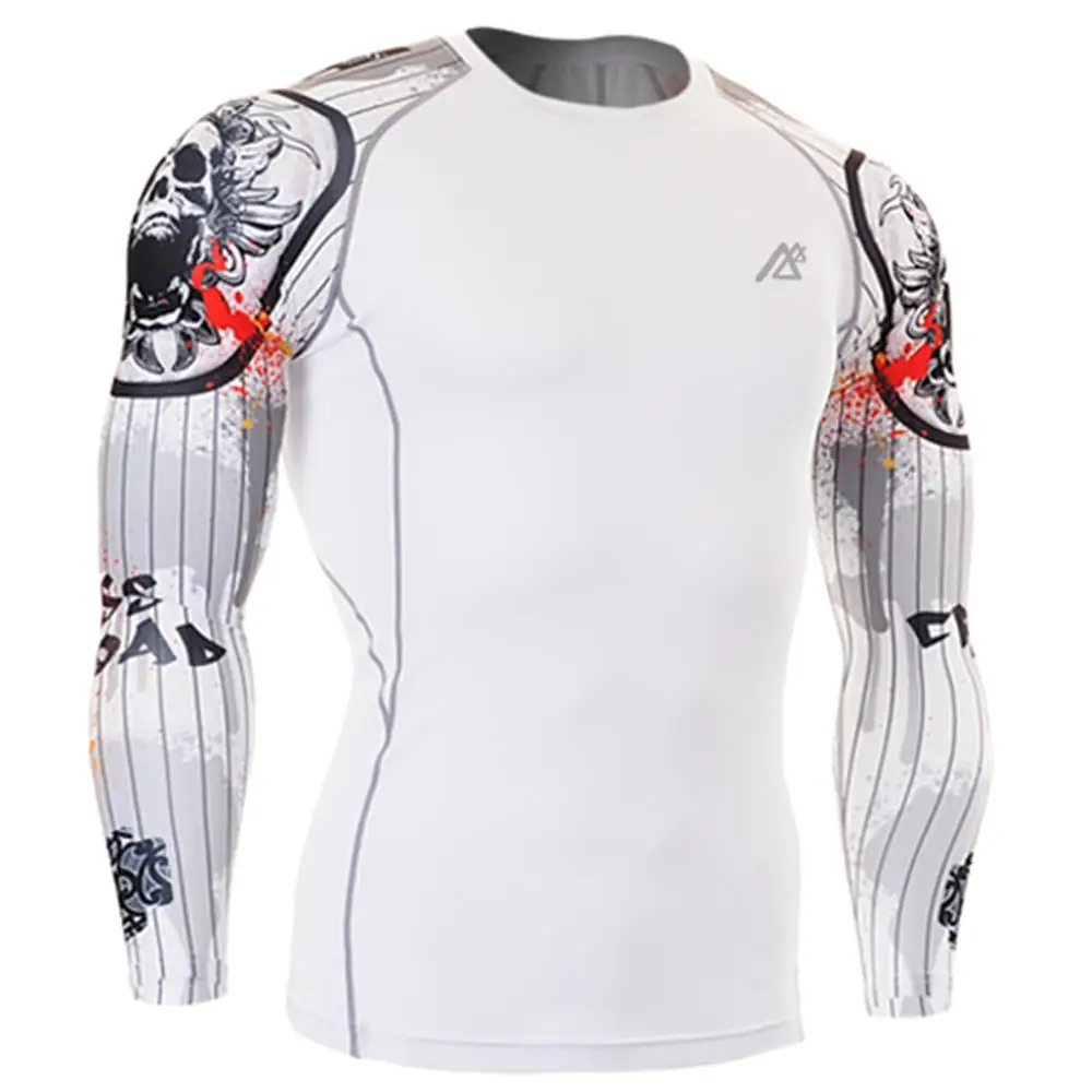 

muscle fit t-shirt compression clothing mens polyester spandex t shirts compressed t shirt wholesale t-shirt 3d