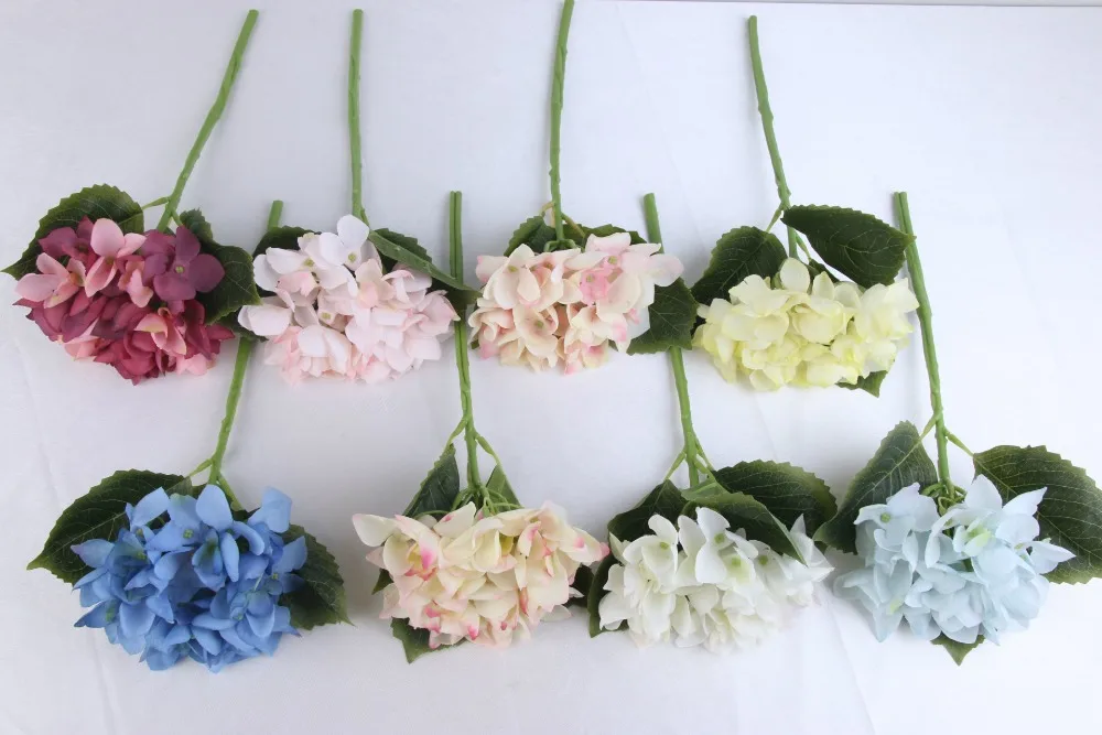 Multicolor Optional Imitation Hydrangea High Quality Artificial Flower DIY Christmas Wedding Home Garden Decoration JH47 (4)