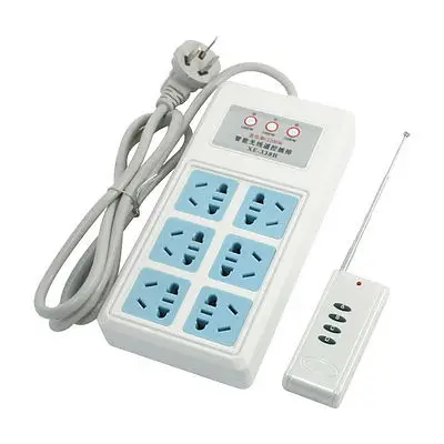 

2200W AU Plug 3CH 6 Outlet Multi Type Sockets Remote Control Power Adapter