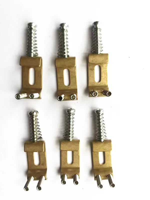 

(6 In 1 Set) Electric Guitar Single Shake Vibrato System String Code Saddle Fixed Bridge Lower String Press String Block Press S