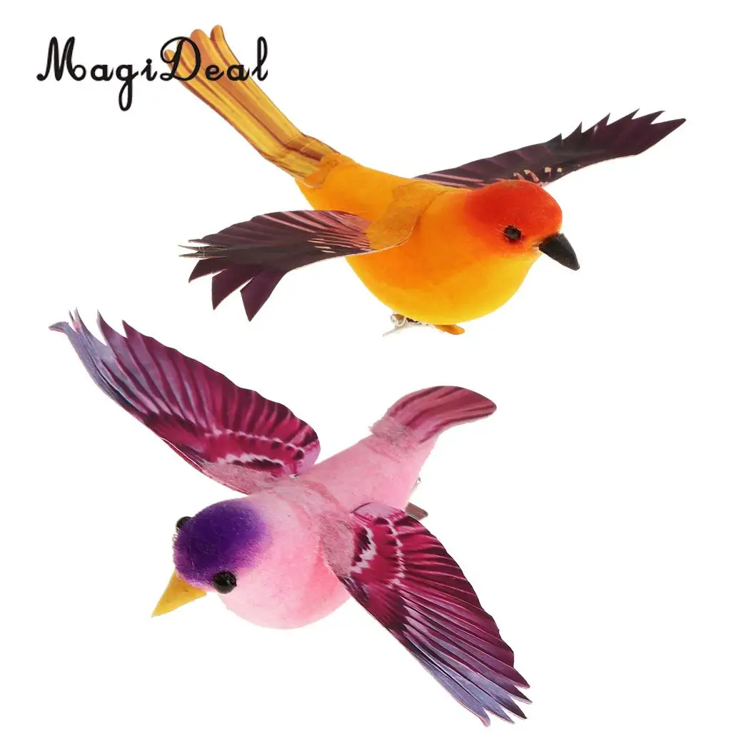 Spreading Winds Artificial Feathered Foam Birds Home Garden Wedding Decor