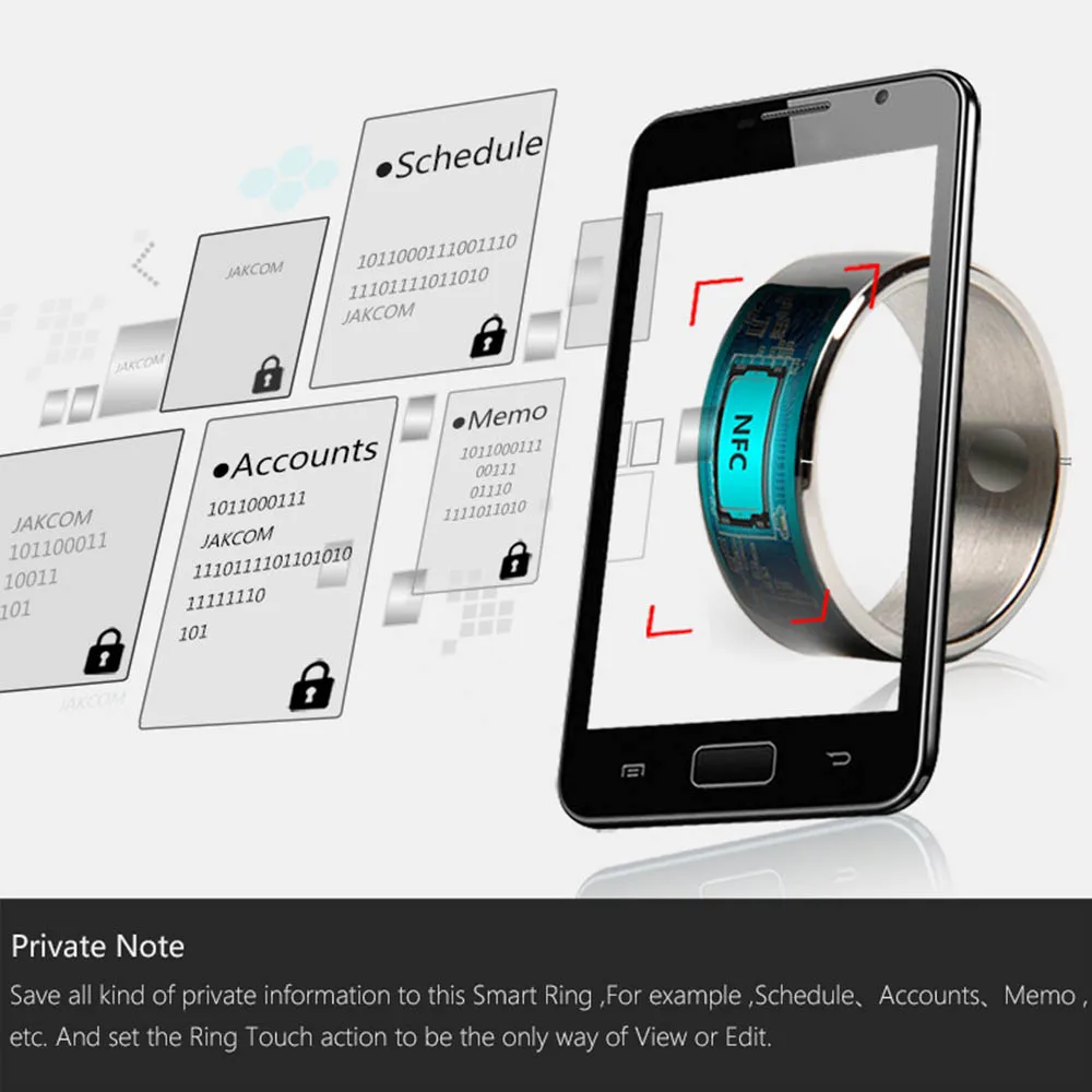 Cena Jakcom R3F urządzenia przenośne NFC inteligentny pierścień Anillos biały czarny nosić dla Samsung Xiaomi Sony LG IOS Android okno NFC telefon