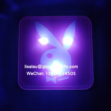 SL индивидуальные Playboy светодиодный мигающий acrlyic значок с мигающим светодиодом рекламные подарки