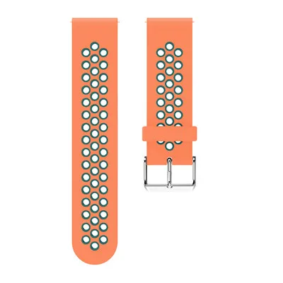 20MM Silicone Strap Watchband for Garmin Forerunner 245 245M 645 Vivoactive 3 Smart Wristband Colorful Replacement Bracelet Band - Цвет: Orange green