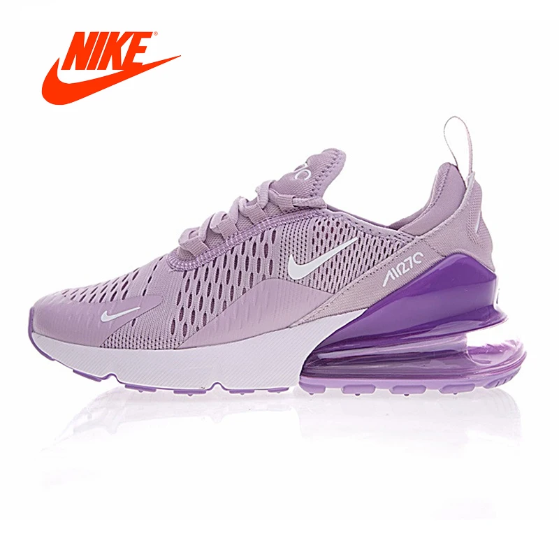 

Original New Arrival Authentic Nike Air Max 270 Women's Running Shoes Sneakers Purple White Shock Absorption Non-slip Breathable
