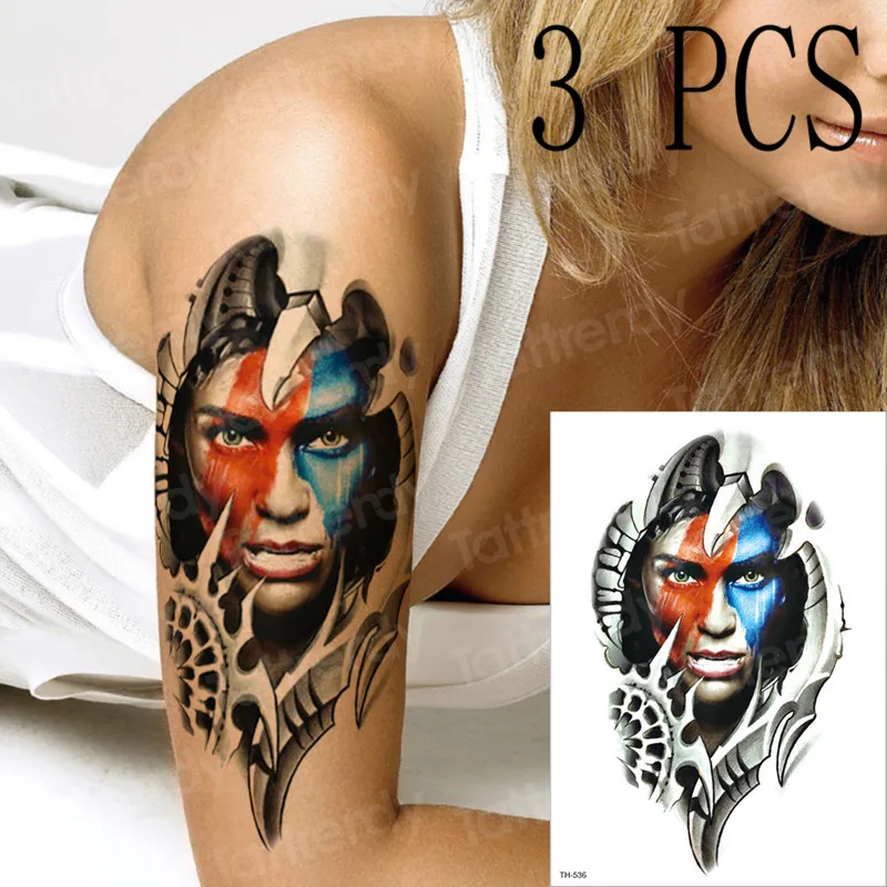 3 шт./партия, новинка, летающий дракон, гигантские крылья, намотка крестиком, тату-наклейки, татуировка для тела, дизайн для мужчин и женщин, крутой дизайн - Цвет: TH536x3
