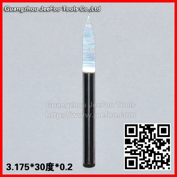 

3.175*30degree*0.2 Flat Bottom Carving Bits, Engraving Tool Bits,Woodworking Cutter/Acrylic carving bit sharp milling bits