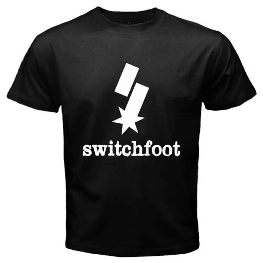 Switchfoot рок группа Альбом концертный тур логотип Для мужчин черный футболка