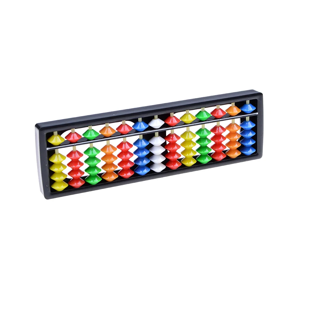 

1PCS Portable 13 Column Arithmetic Colorful Beads Mathematics Calculate Tool Abacus Math Toys Kids Funny Toys