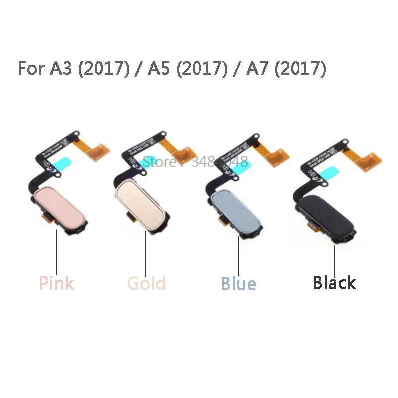 

5pcs Touch ID Fingerprint Sensor Home Return Key Menu Button Flex Cable For Samsung Galaxy A3 A320 / A5 A520 / A7 (2017) A720