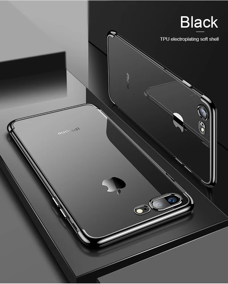 ONEPLANT Silicon Clear Soft Case for iPhone X 10 XS Max XR iPhone 6S 6 s 6Plus 6SPlus iPhone 7 8 7Plus 8Plus Phone Cover Casing