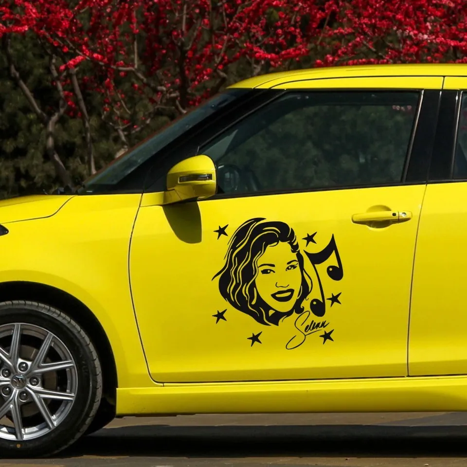 Cunymagos Selena Quintanilla Singer Actress Music Fashion Car Sticker Creative Car Auto Motorcycle Car Vinyl Stickers 13cm13cm (6)