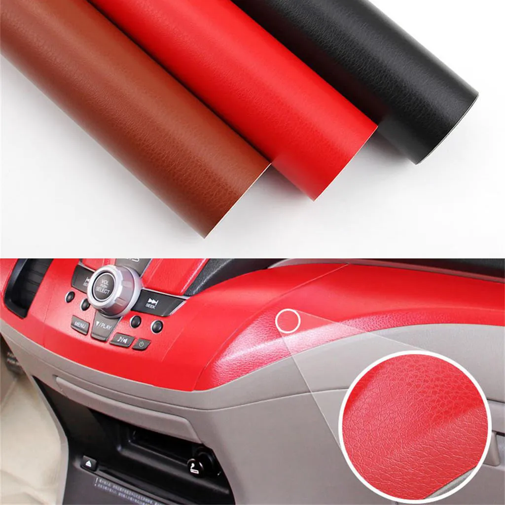 

Premium Leather Pattern PVC Adhesive Vinyl Film Stickers For Auto Car Body Internal Decoration Vinyl Wrap Car leather film