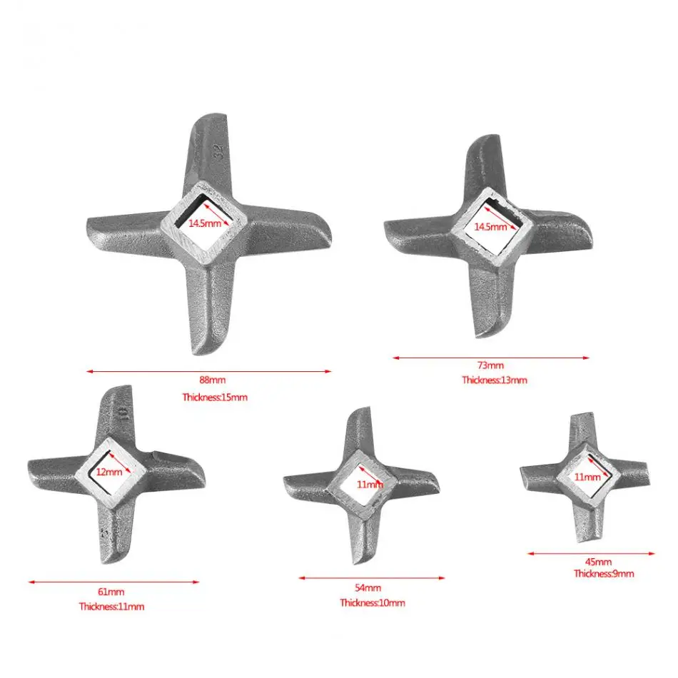 Крестообразное лезвие мясорубки SS304 лезвие мясорубки Кухня Еда мясорубка лезвие мясорубки резак Часть