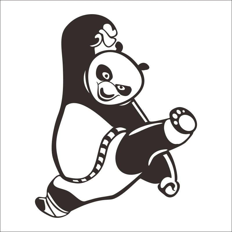 CHM-Kung Fu Panda comics and animation Sticker Logo Decal Vinyl Wall Decals Pegatina Quadro Parede Decor Mural 10 | Дом и сад