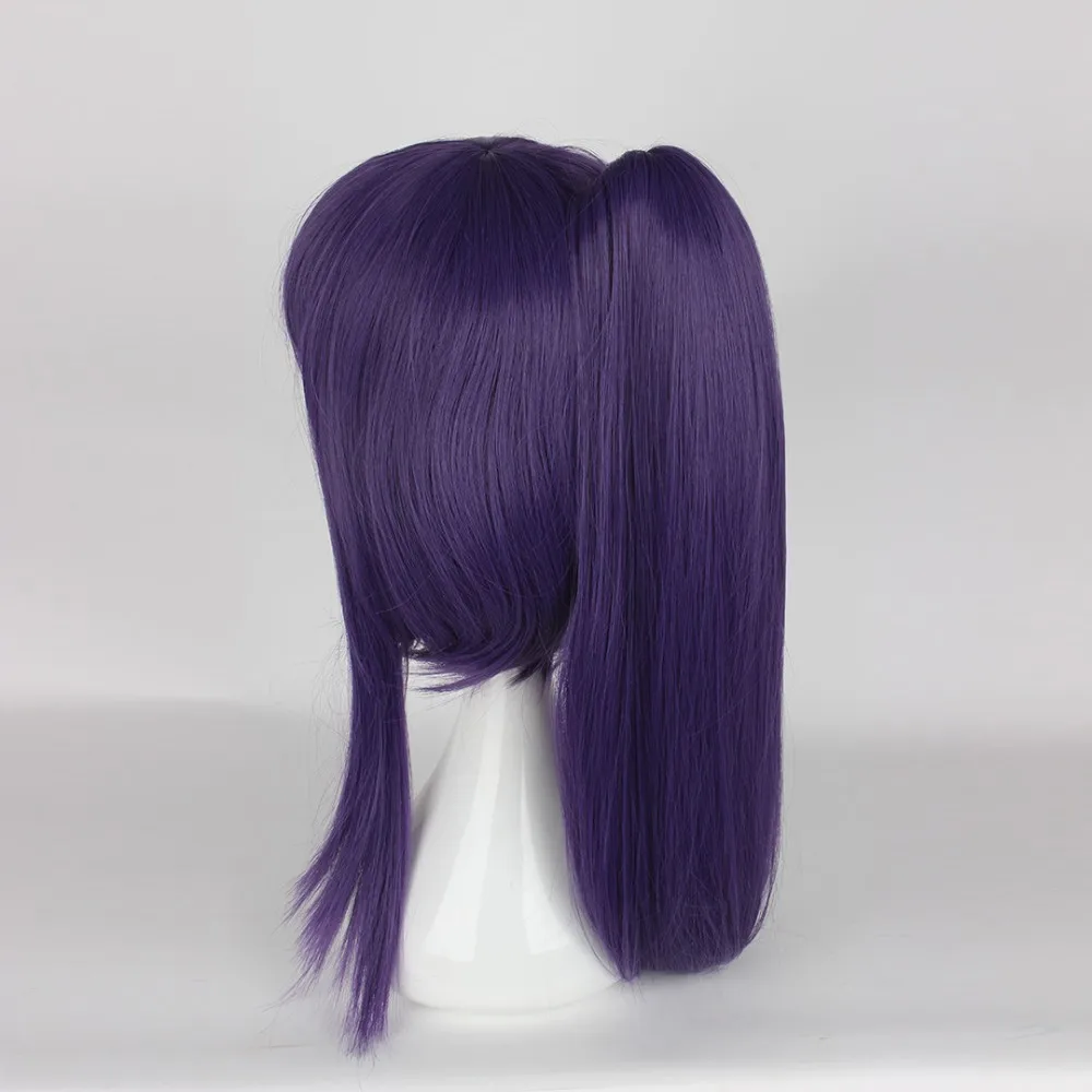 Mcoser 50 см синтетические короткие прямые с конским хвостом темно фиолетовый цвет косплей парики Высокая температура волокна волос WIG-622P