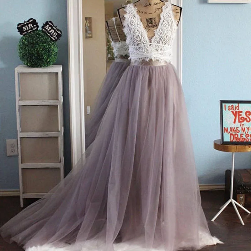 

Real Photo Long Tulle Tutu Long Skirt Womens Floor Length Sweep Train Maxi Skirts Bridesmaid Prom Party Skirt faldas mujer moda