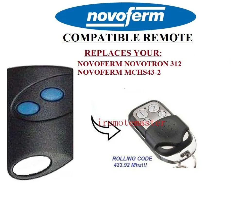 

NOVOFERM NOVOTRON 312,NOVOFERM MCHS43-2 433,92mhz compatible replacement