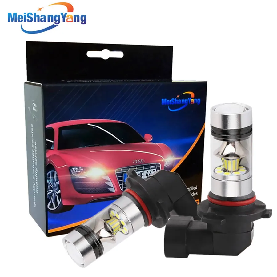 

9006 HB4 LED Bulbs 1250LM Car Fog Light Driving Lamp Day Runnight Light Car Light Source 12V-24V 100W 6000K White B055