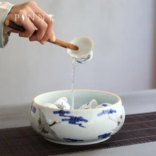 PINNY 1000 мл синий и белый фарфор кран чайная мойка чаши Китайский кунг-фу чайный сервиз керамическая чашка для чая
