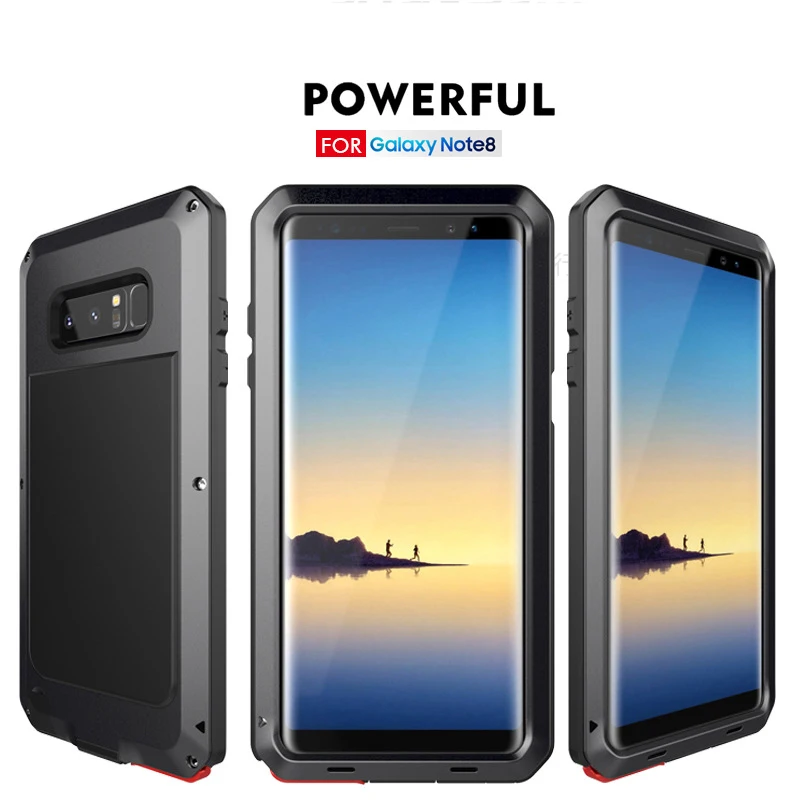 

360 Degree Full Body Coverage Best Protective Phone Case for Samsung S8 S8 plus note 8 S7 S7 edge Rubber Edge Anti knock Cover