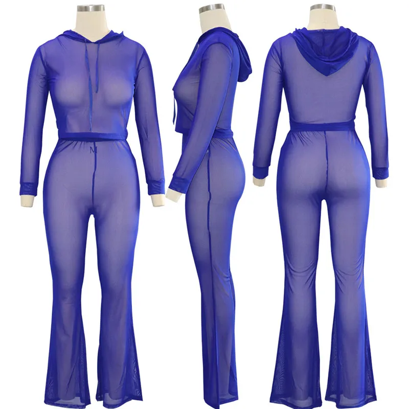 sexy perpsective mesh pants set-11