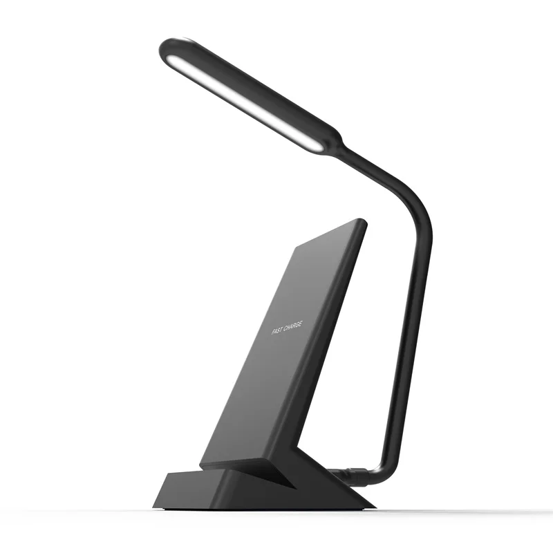 

Mobile phone holder W9 Qi fast wireless charger USB charging wireless charging table lamp for Apple iphone8/X Samsung NOTE