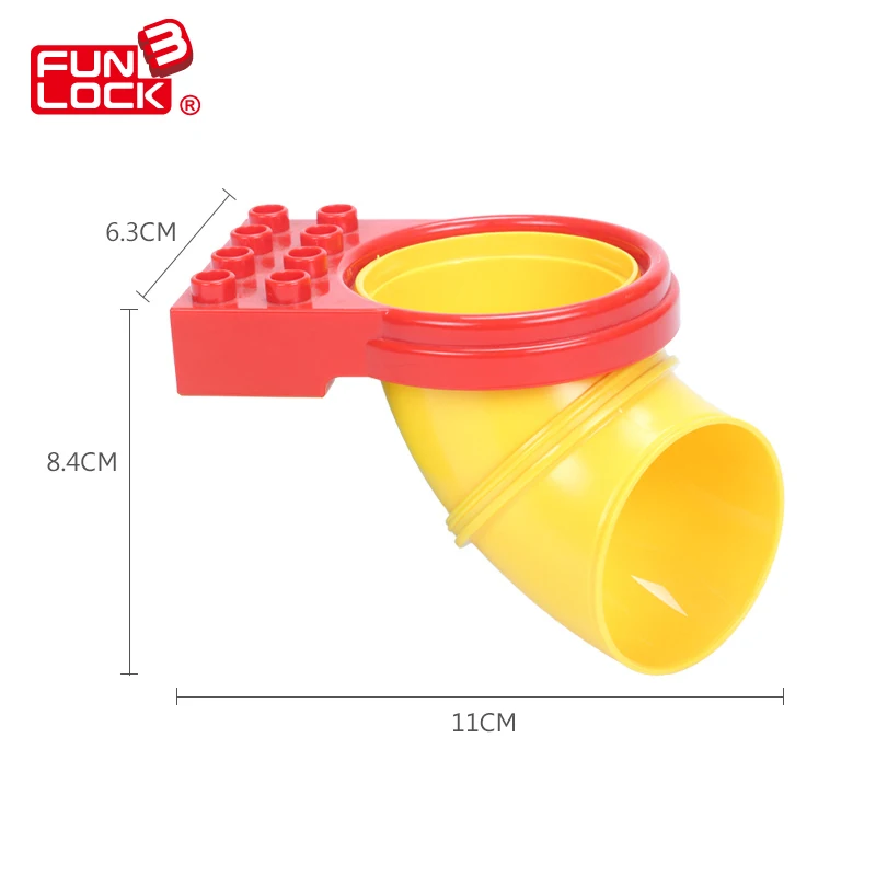 

Funlock Duplo Blocks 3pcs Pipe Tube Set Funny Park Theme Playground Bricks Kids Toy Games