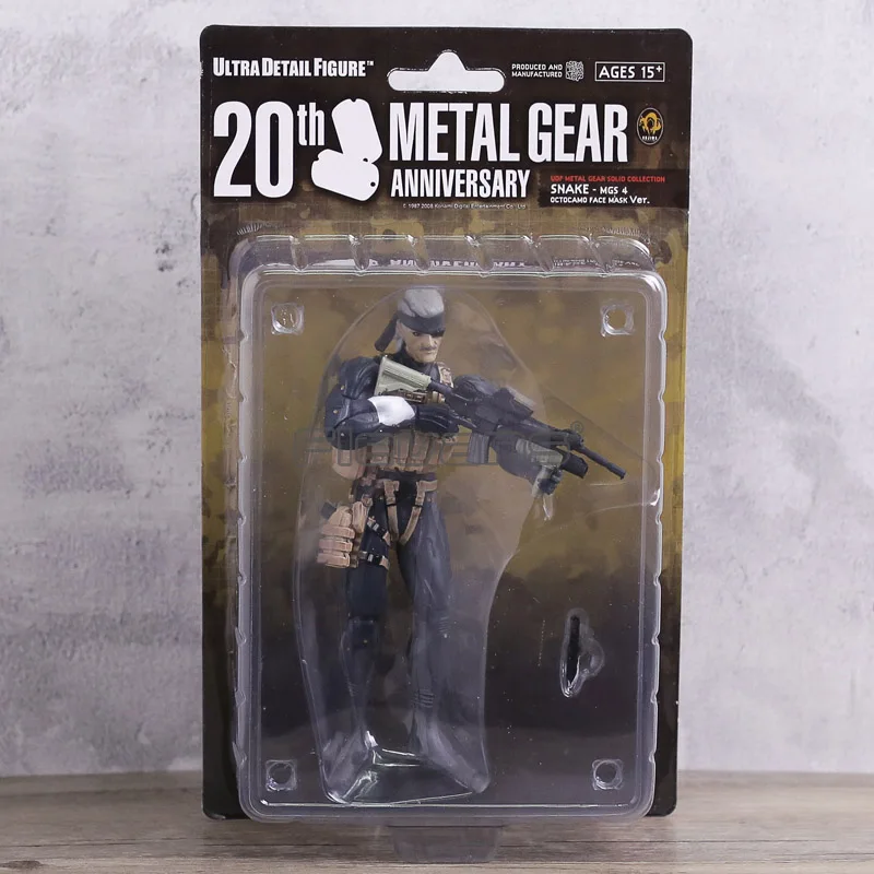 

5pcs/lot Metal Gear Solid 20th Anniversary MGS 4 Snake PVC Action Figure Set Toy Model Collection Gift