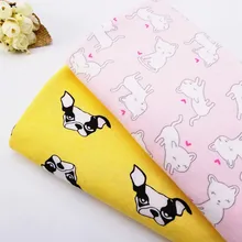 Хлопчатобумажная трикотажная ткань с принтом для детей, хлопчатобумажная трикотажная ткань по метрам, швейная одежда для детей, ткань 50*170 см