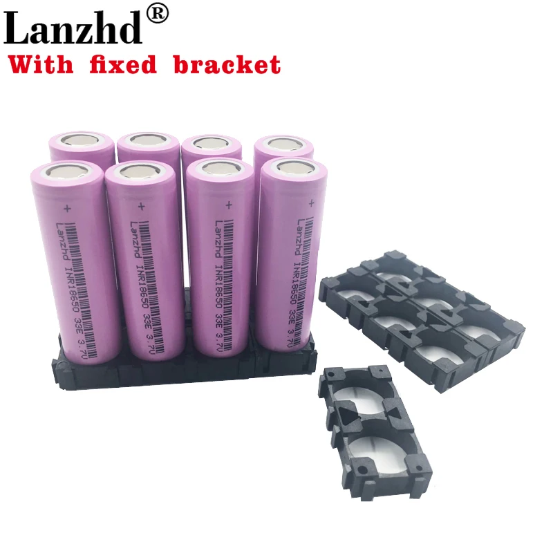 1-10PCS 18650 Batteries 3.7V Li ion 3300mAh 30A 18650VTC7 18650 battery and fixed bracket 18650 Holder with Splicing Bracket