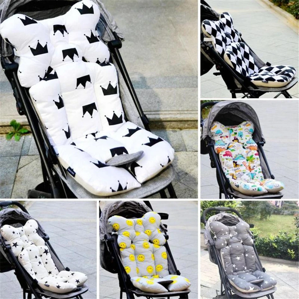 Printed Stroller Pram Padding Seat Mat Kinderwagen Cover Child Carriage Cart Pad Baby Trolley Stoel Chair Cushion|Strollers Accessories| - AliExpress