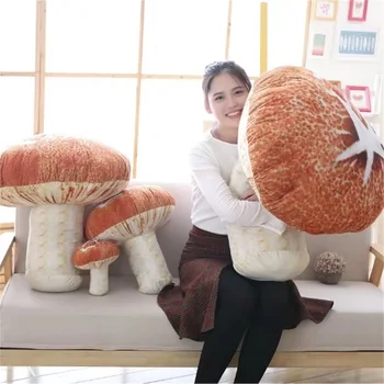 

Decorative Pillows For Chairs Nordic Toy Mushroom Vintage Back Cushion Seat Sofa Cute Floor Cushions Home Car Cute Food Pillows