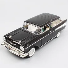 1/24 Scale vintage old Chevy Chevrolet Nomad station wagon cars 1957 Diecasts Vehicles Toys models Replicas for collectibles boy