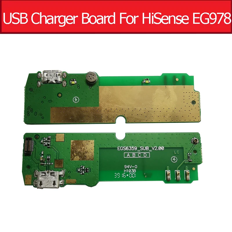 Genuine Microfono E Jack Usb Charger Consiglio Per Hisense Eg978 Micro Usb Di Ricarica Connettore Dello Slot Scheda Di Egs6359_Sub_V2.0