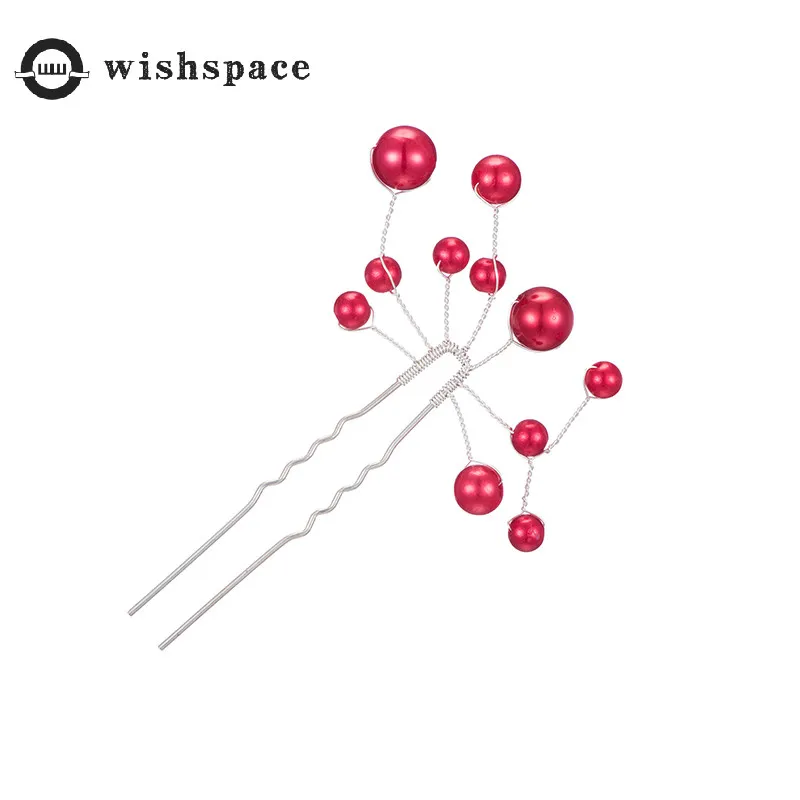 

America and Europe pop leaves, petals pearl copper wire woven fashion women more bride hair hairpin