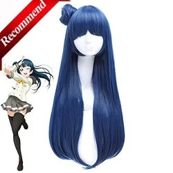 ROLECOS-Anime-Love-Live-Sunshine-Cosplay-Heaswear-Yoshiko-Tsushima-Cosplay-70cm-27-56inches-Long-Blue-Cosplay