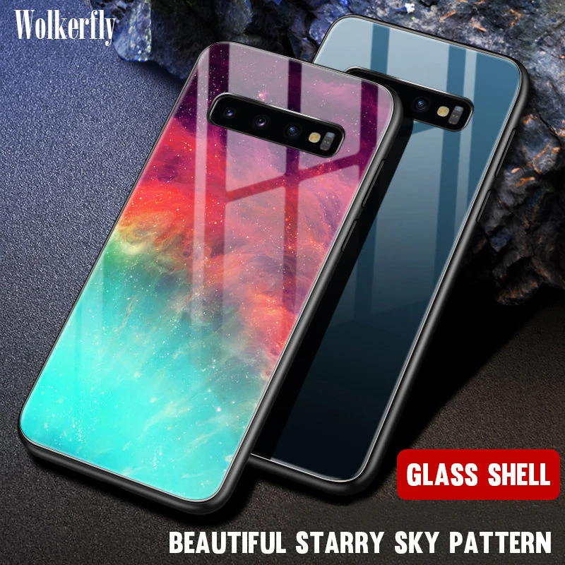 Пространства Стекло чехол для samsung Galaxy A50 A70 A40 A60 A30 A20 A10 M10 M20 S8 S9 S10 J4 J6 плюс J8 A9 A8 A6 A7 примечание 9 8