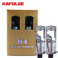 2 шт. лампы для автомобильных фар HID H4 Hi Lo луч ксенона Мини проектор с двойными линзами супер яркий LHD RHD 12 в 6000 К 4300 К 8000 К 55 Вт