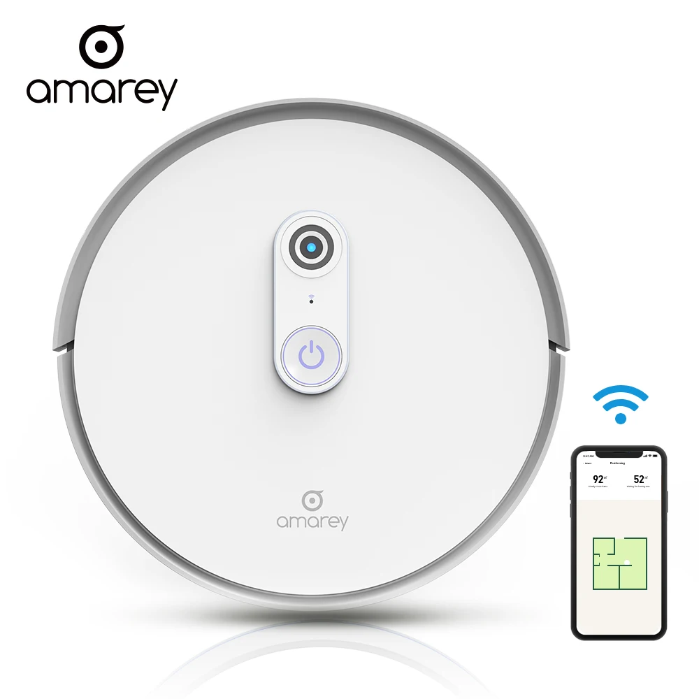 

Amarey A900 Robot vacuum cleaner Sweep Navigation Planned Cleaning 0.5L Dustbin Tank Adjustable Household Automatically Charge