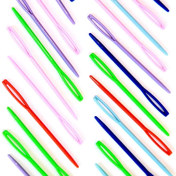 

20 PCs Plastic Knitting Needles Seam Sewing Tool Needlework Needle Arts & Crafts DIY 7cm 9cm Mixed AAAA New