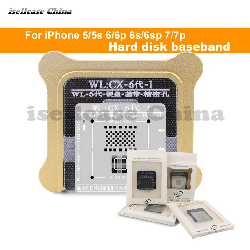 Wozniak WL лучший для iphone 5 5s 6 6s 7 Plus процессор NAND BGA reball жестяная сетка HDD Baseband трафарет