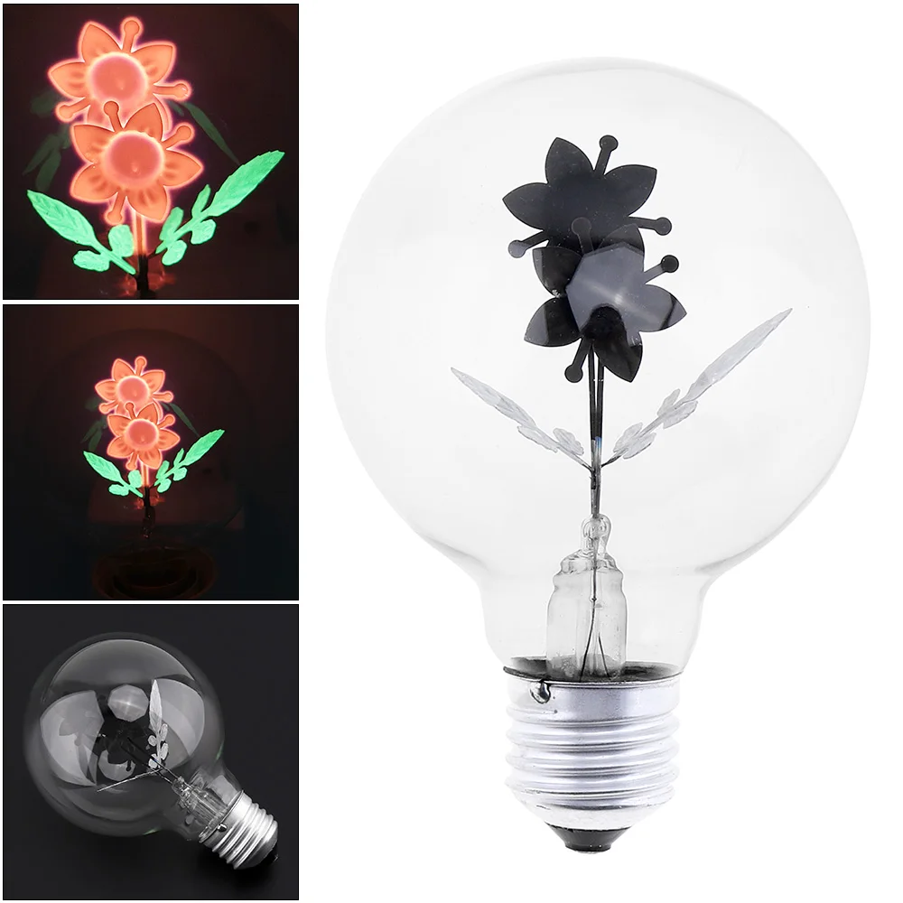 

G80 2W E27 220V Sunflower Incandescent Light Filament Bulb 3D Decoration Vintage Novelty Christmas Holiday Home Decoration Lamp