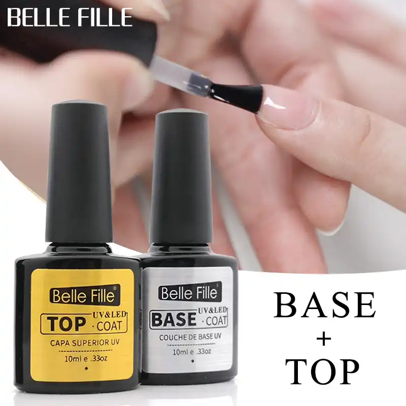 Base And Top Coat Gel Nail Polish 10ml Transparent Soak Off Long Lasting Primer For Nail Lacquer Nail Art Vernis Semi Permanent