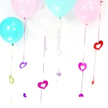 KAMMIZAD Balloon Squins Paillette Birthday Party Decoration 10bags/lot Fashion Plastic Heart Shaped For Wedding Accessories holiday party heart shaped grid decoration for balloon translucent white