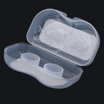 

2Pcs Pregnant Woman Silicone Nipple Shield Silica Gel Nipple Protector Baby Breast Milk Feeding Two Per Box