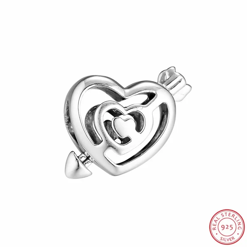 Серебро 925 путь к любви минималистичный ажурный Шарм Fit Pandora браслет DIY женские ювелирные изделия изготовление подарок на день Святого Валентина FL898