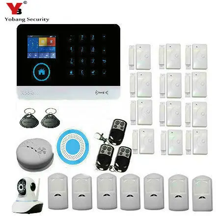 Yobang Security Wireless WIFI Android IOS APP Control Fire Smoke Detector Sensor Home Alarm System Siren IP Camera sensor Yobang Security Wireless WIFI Android IOS APP Control Fire Smoke Detector Sensor Home Alarm System Siren IP Camera sensor